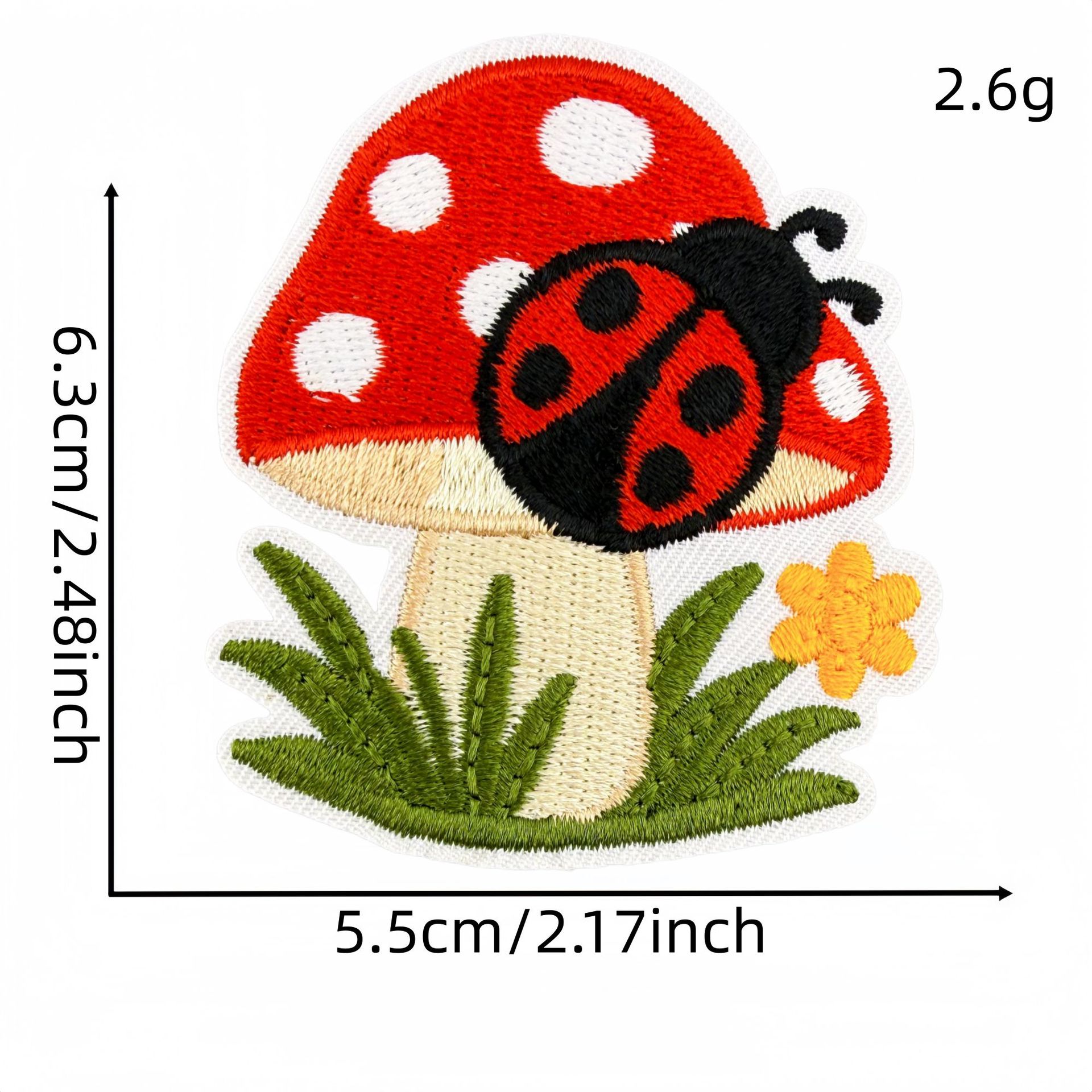 10Pcs Cartoon Ladybug Embroide - огляд і ціна Embroidery Lady Bug