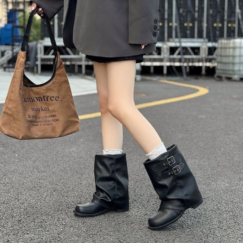 Women Double Buckle Slouch Mid - огляд і ціна Embroidery Garments