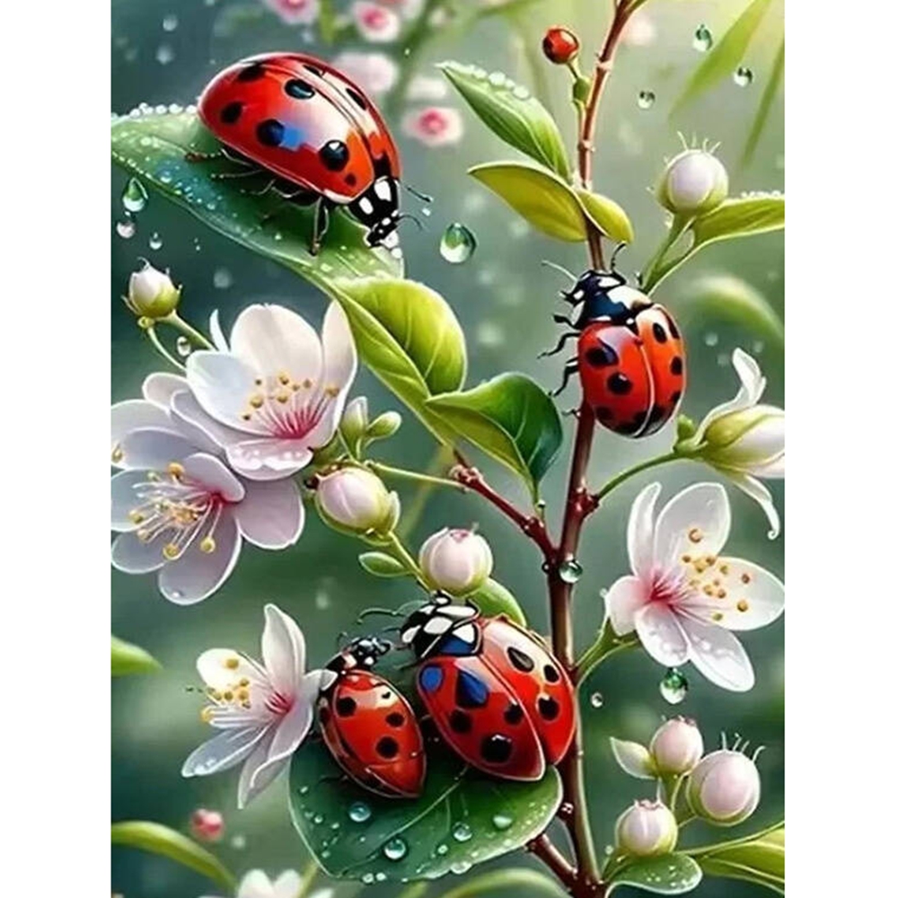 Frameless,5d Diamond Painting  - огляд і ціна Embroidery Lady Bug