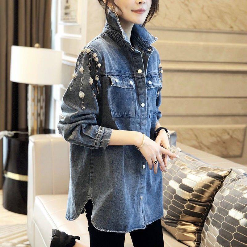 Casual Denim Polo-Neck Shirt F - огляд і ціна Embroidery Garments