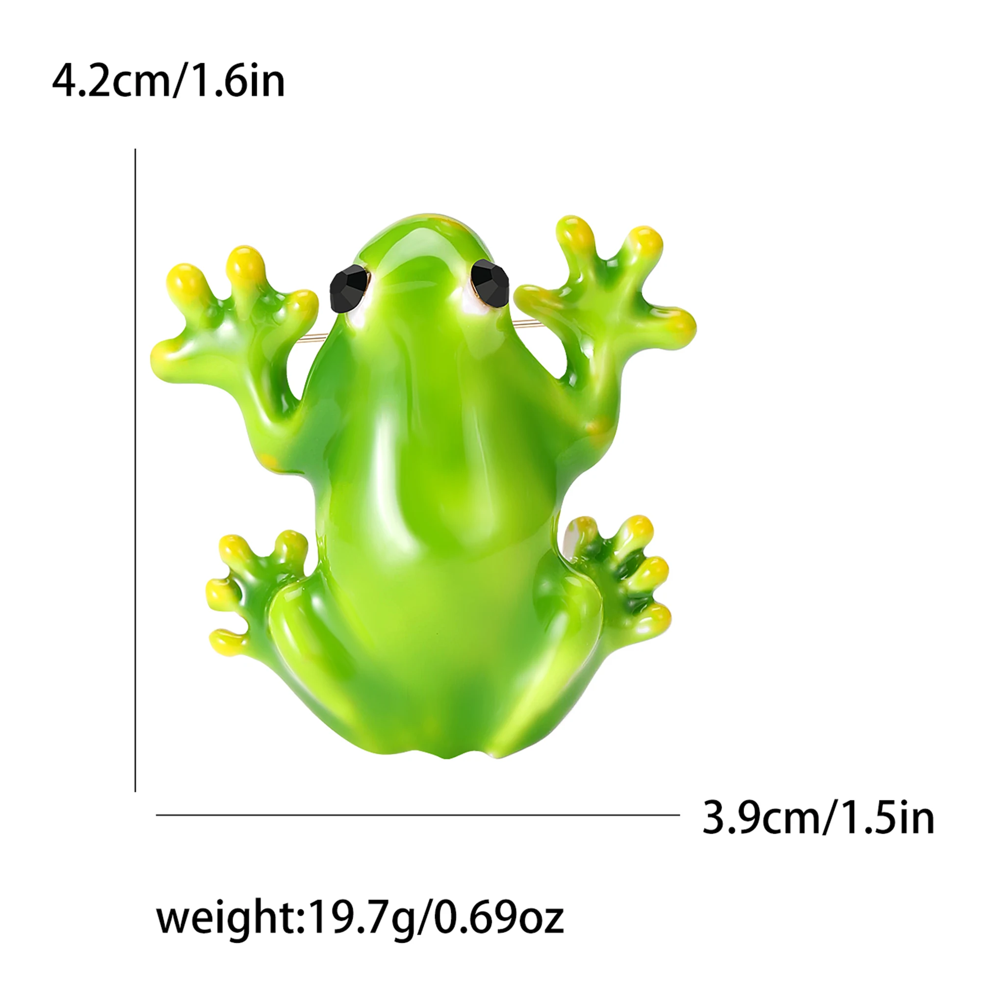Enamel Frog Brooch for Women U - огляд і ціна Embroidery Bali