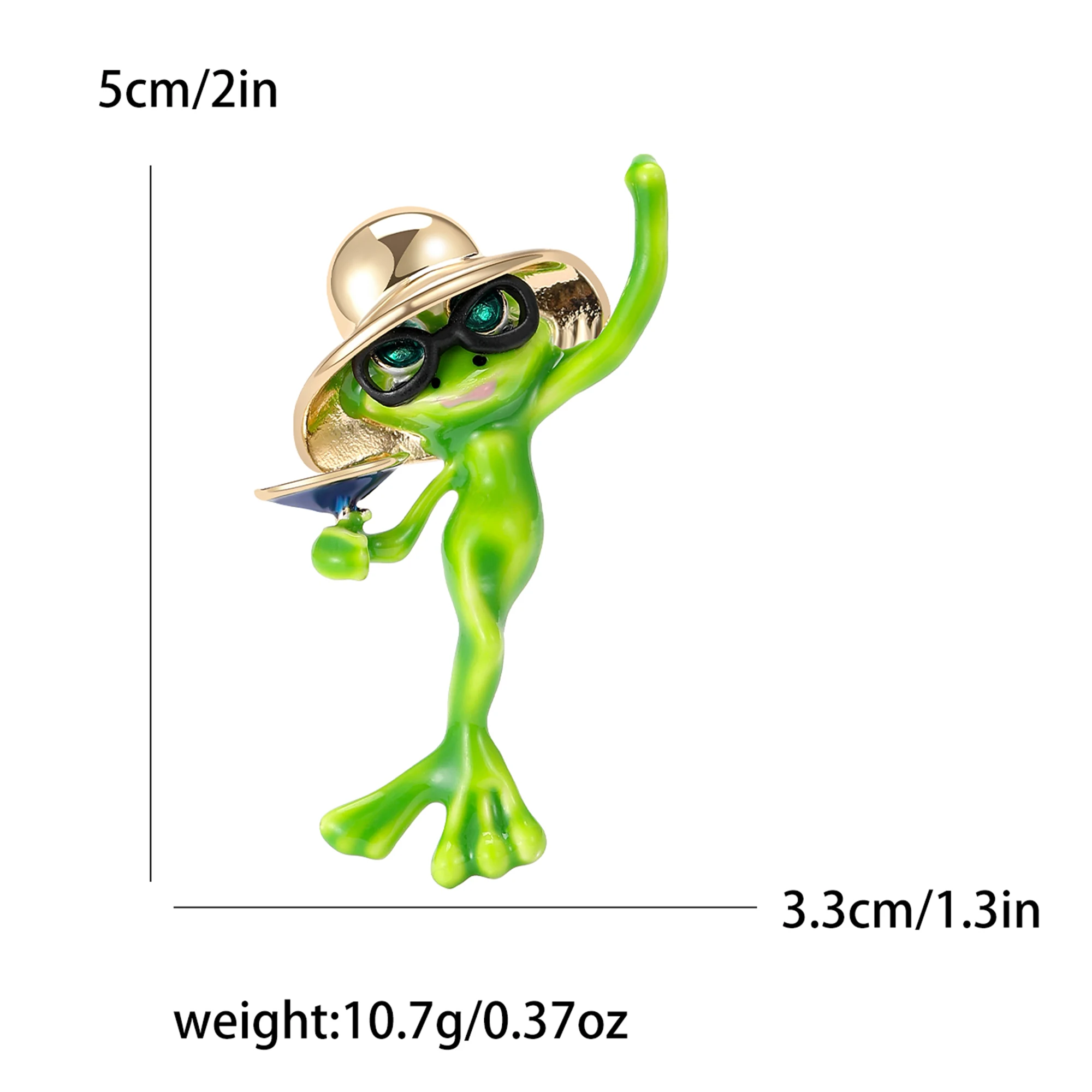 Enamel Frog Brooch for Women U - огляд і ціна Embroidery Bali