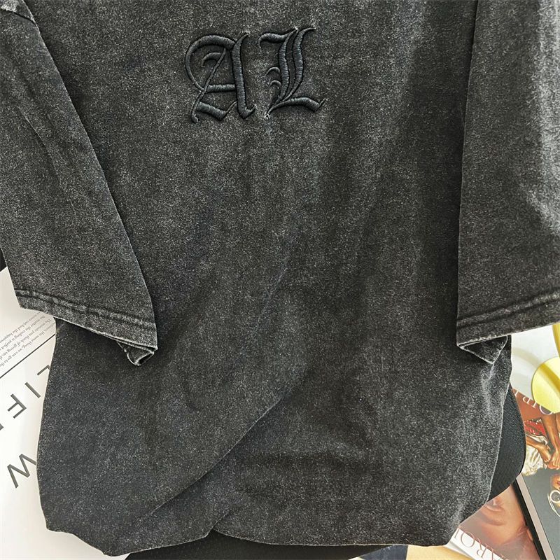 Vintage Art Classic Letter Emb - огляд і ціна Embroidery Cotton Shirt