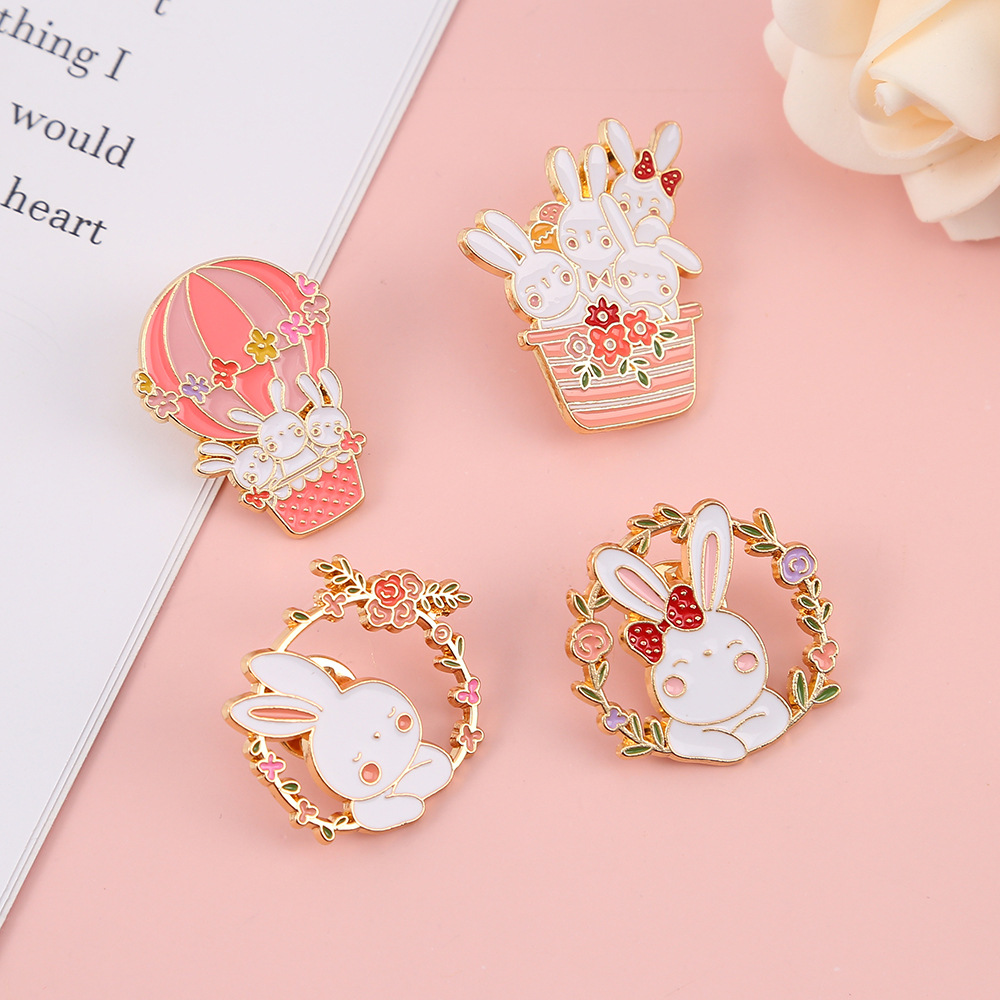 1PC Cute Bunny Metal Brooch Pi - огляд і ціна Embroidery Bali