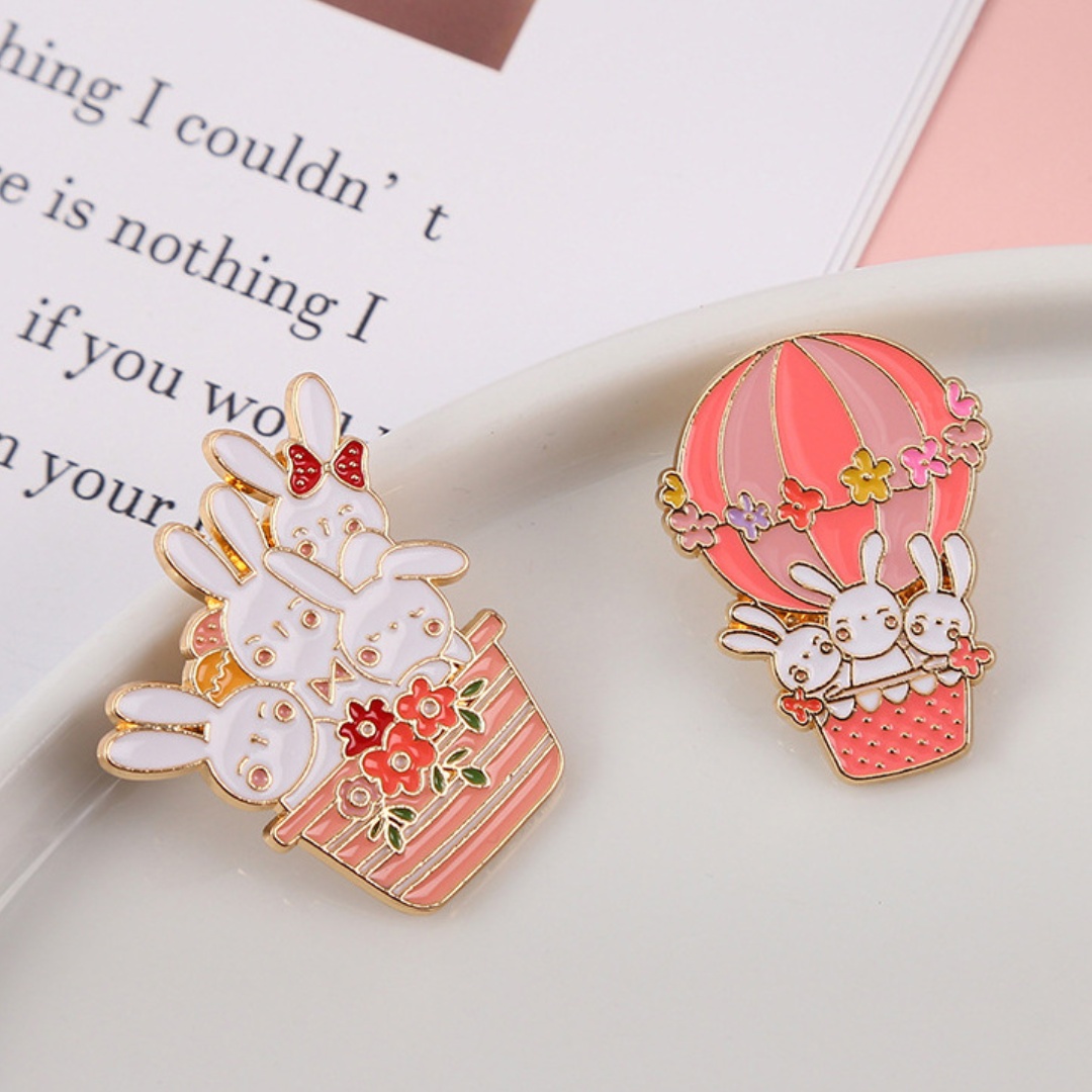 1PC Cute Bunny Metal Brooch Pi - огляд і ціна Embroidery Bali
